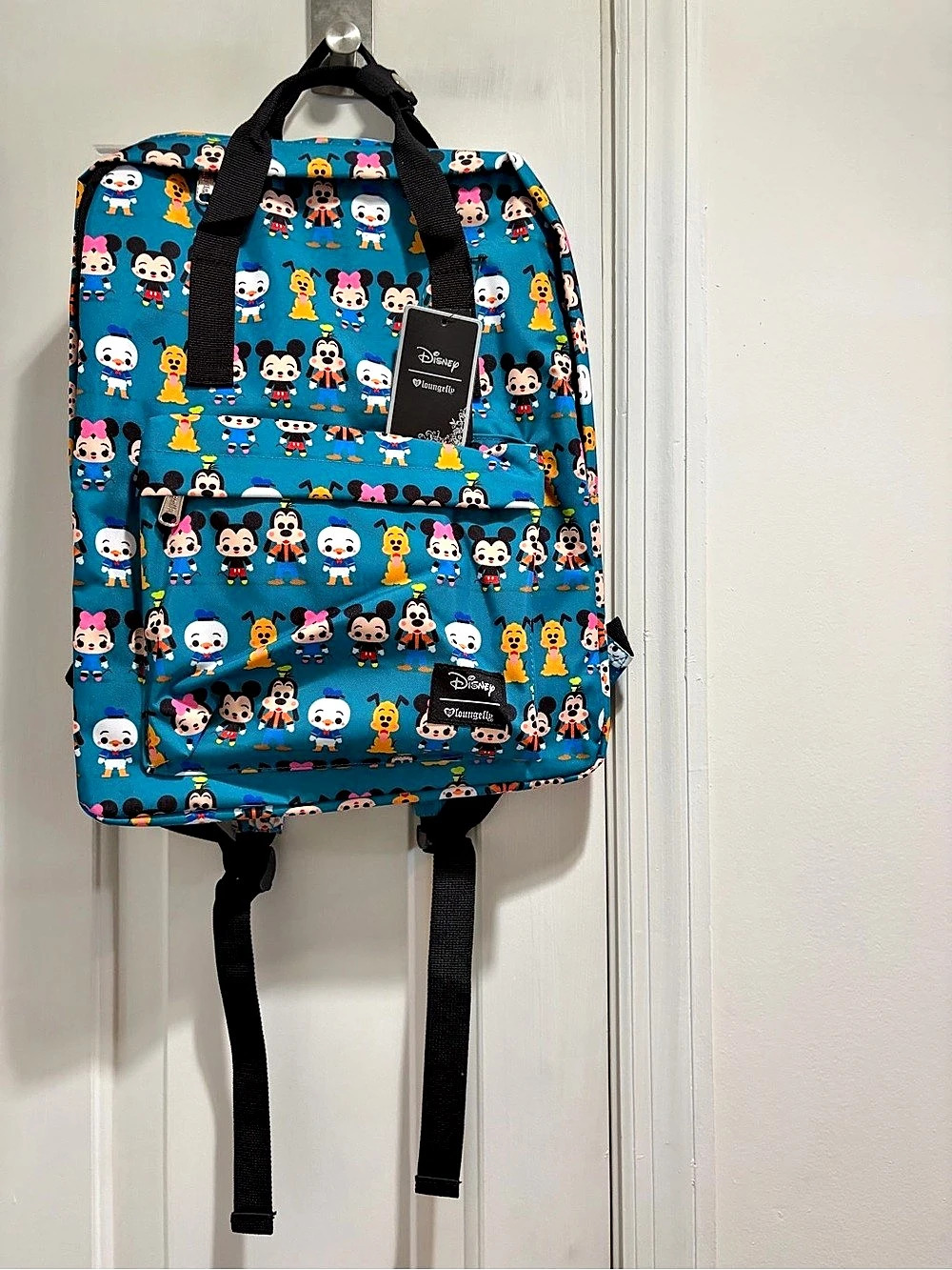 NWT Disney Loungefly Mickey & Pals Chibi Blue Backpack